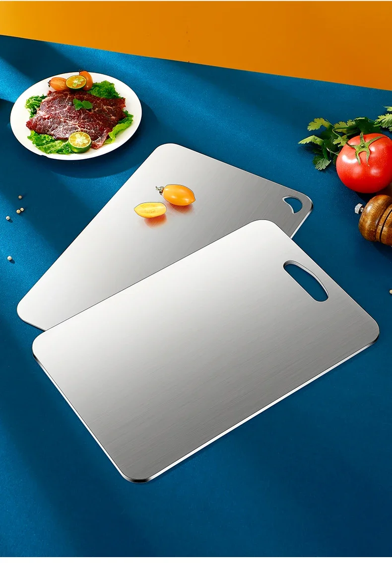 

Titanium Anti Bacterial Chopping Board Thickened Kitchen Cutting Board for Home Fruit Vegetable Slicing