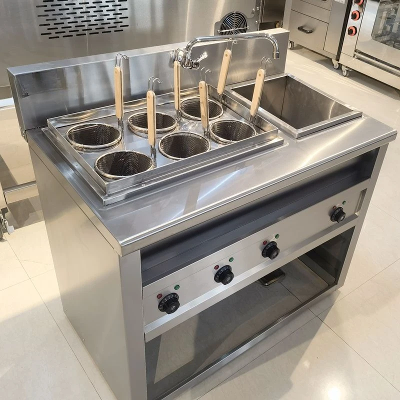 

Automatic noodle cooking machine nine-hole noodle cooking soup integrated furnace electric heating commercial gas 6-head vegetab
