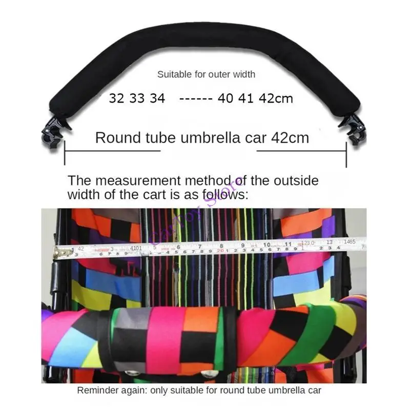 

634F Stroller Armrest Bumper Pushchairs Front Armrest Baby Stroller Accs