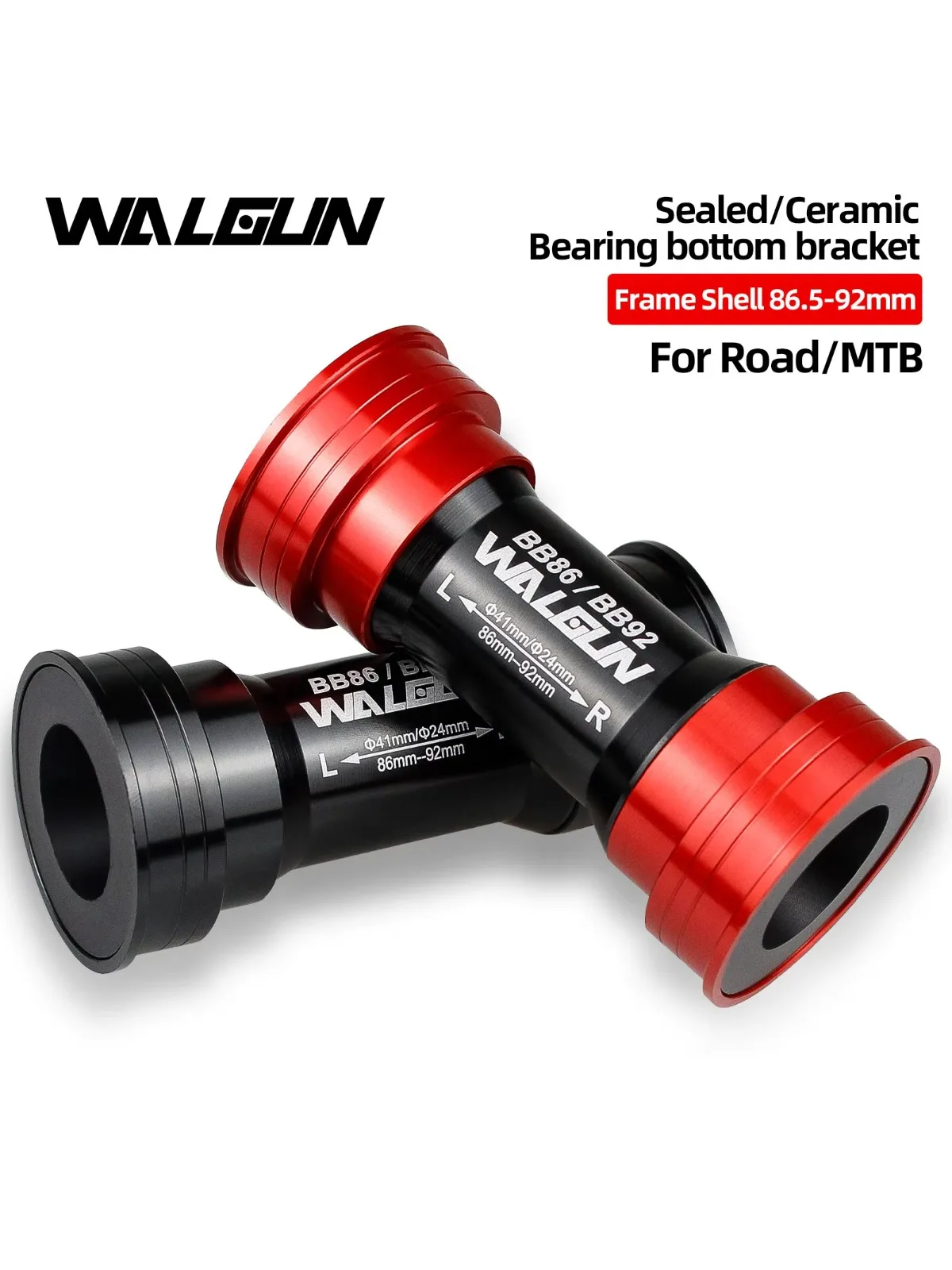 AliExpress WALGUN BB86 BB92 Bike Bottom Bracket Ceramic BB for MTB Road PF4124 PF4130 PF41DUB 41mm 24mm 30mm 29mm DUB Gxp 105 Bicycle Crank Parts