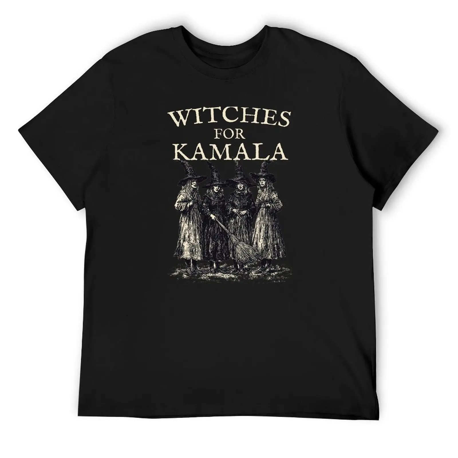 

Witches for Kamala Halloween Kamala Harris 2024 President Gothic T-Shirt tops plus size tops Men's t-shirts