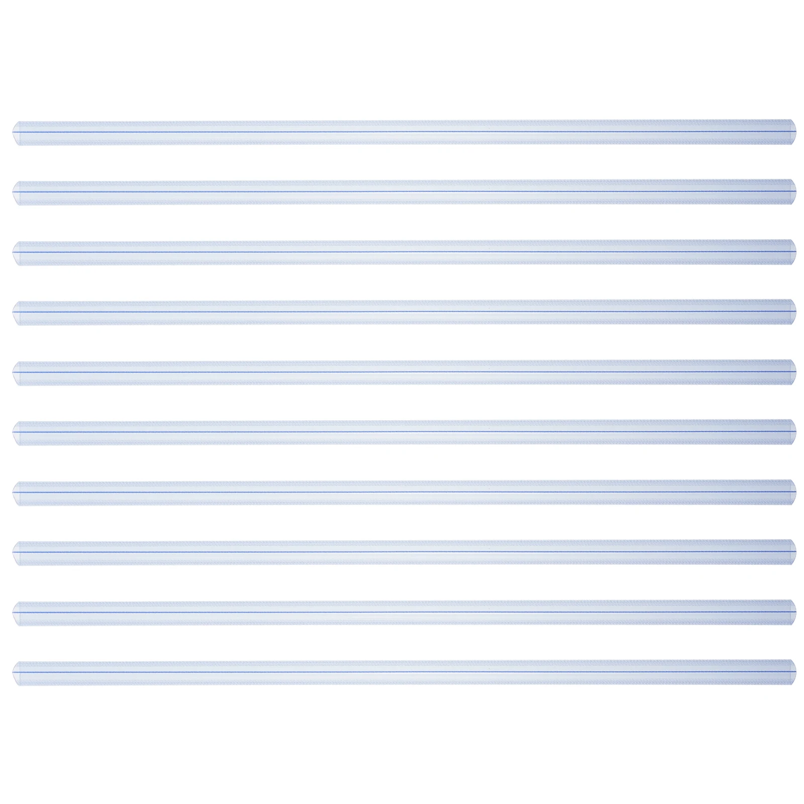 10 Pcs Transparent Pull Rod Clip Slider Binds Folder Plastic Binding Sliding Bar Clear Bars