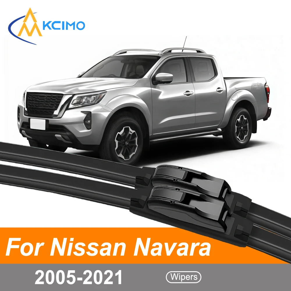 

2-Pack Set Wiper Blades For Nissan Navara D40 2005-2021 Quiet Streak-Free Cleaning Direct Fit Front Windshield Wipers
