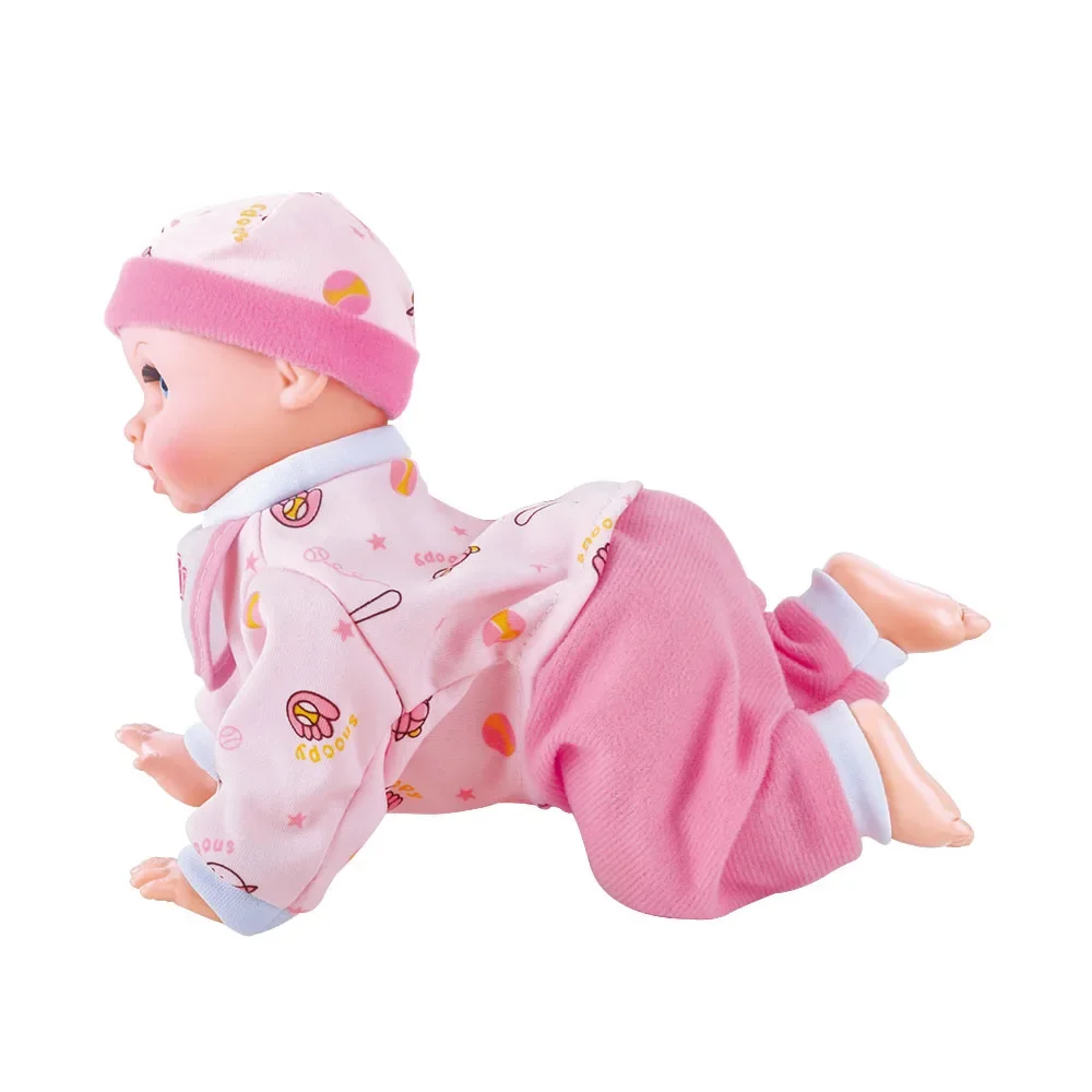 

JJ Funny Doll Funtion Crawling Baby with Battery Operated Laughing Singing Accompany Your Chinldren Size 10.5 Inches 3337-12