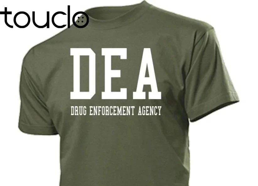 New Famous Brand Men High Quality Personality Tee Shirt Dea Drug Enforcement Agency Us Army Nsa Spy Fun Shirt funny T Shirt