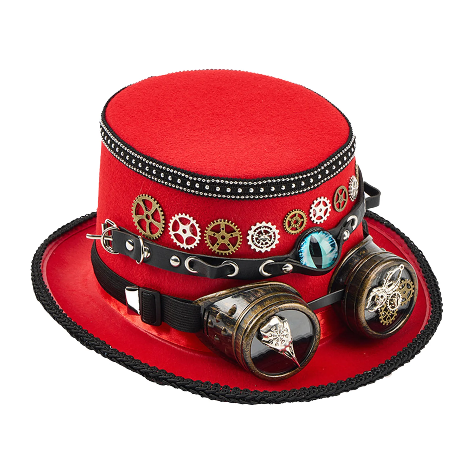 

Steampunk Decorated Top Hat for Unisex Men Women Cosplay Masquerade Ball for Halloween Carnivals Theme Party