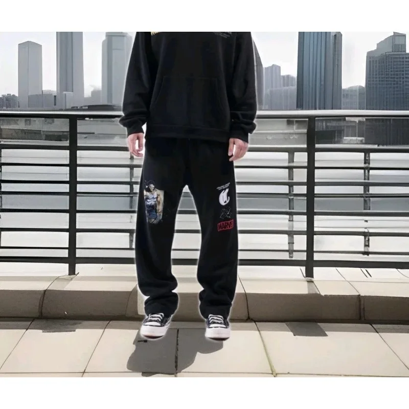 

Мужские спортивные брюки Wolverine, модные брюки Marvel