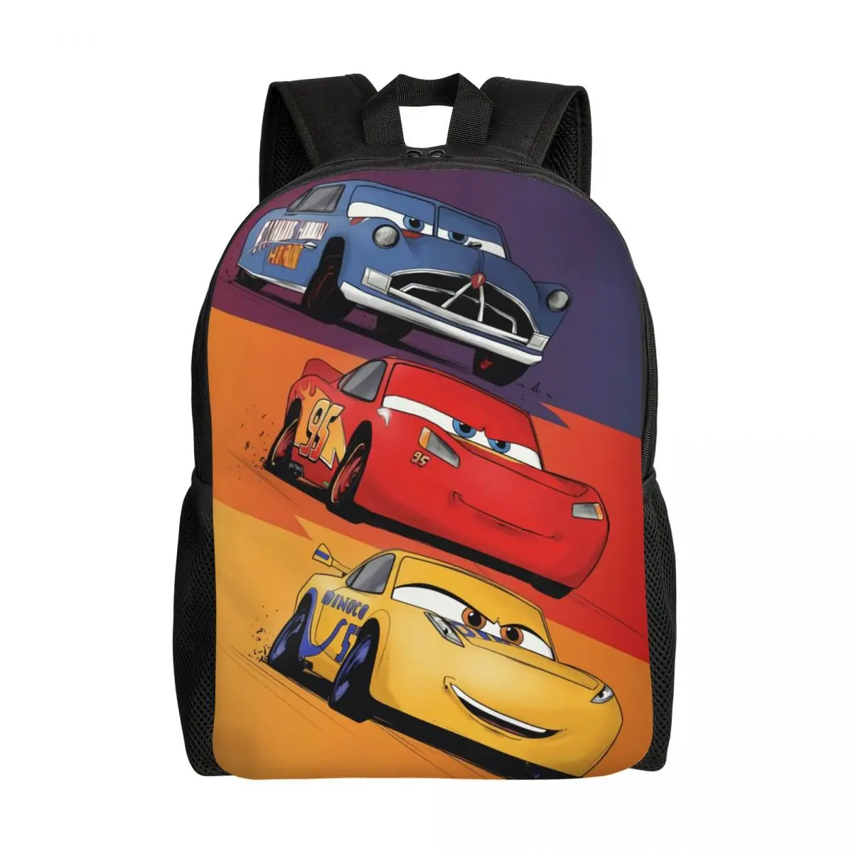 Custom 3D Printing Lightning McQueen Racing Car Backpacks Boys College School Travel Bags Women Men Bookbag Fits 15 Inch Laptop