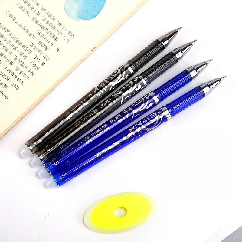 100 Erasable Refills +3 Erasable Pen Set 0.5mm Washable Handle Magic Gel Pens Rods School Office Writing Supplies Stationery