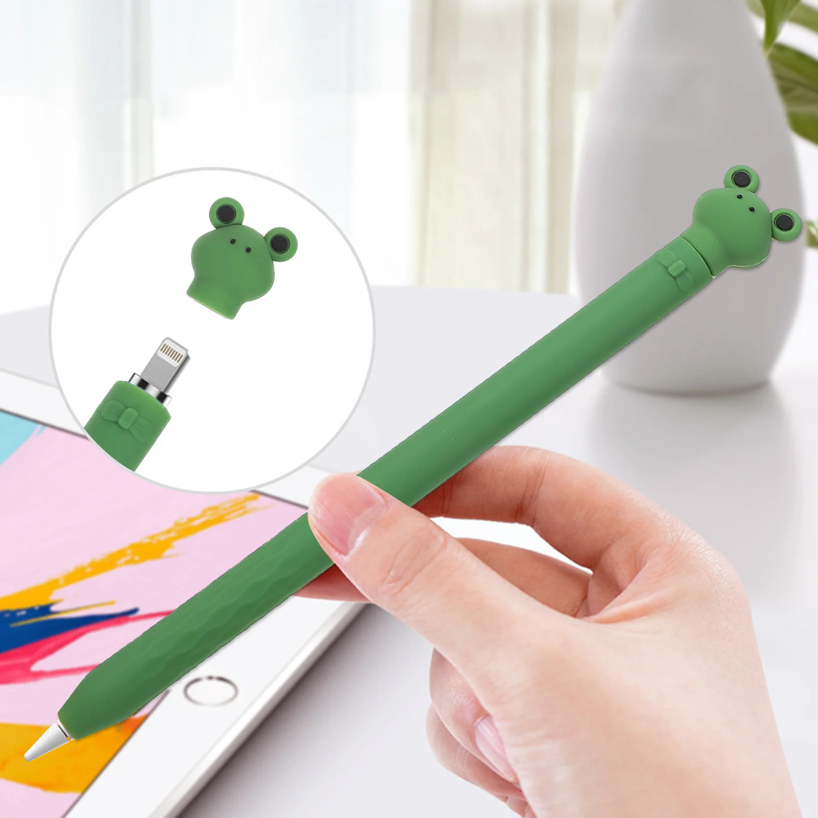 

Stylus Pen Sleeve Compatible Pencil 1st Gen Silicone Anti-Slip Protective Cover Durable Stylus Pen Protector