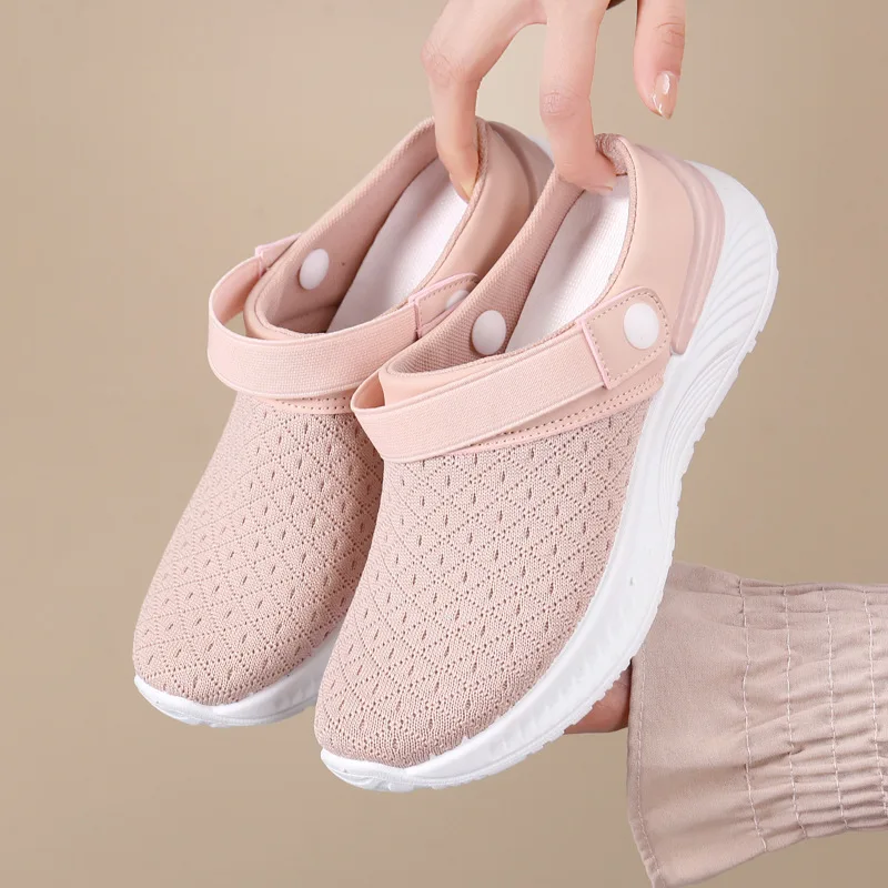 

Summer New Women's Breathable Casual Slippers Mesh Beach Shoes Women's Slippers