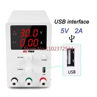 NICE-POWER R-SPS3010 30V 10A DC Regulated Power USB Interface Digital Adjustable Switching Lab Testing Variable Power Supply