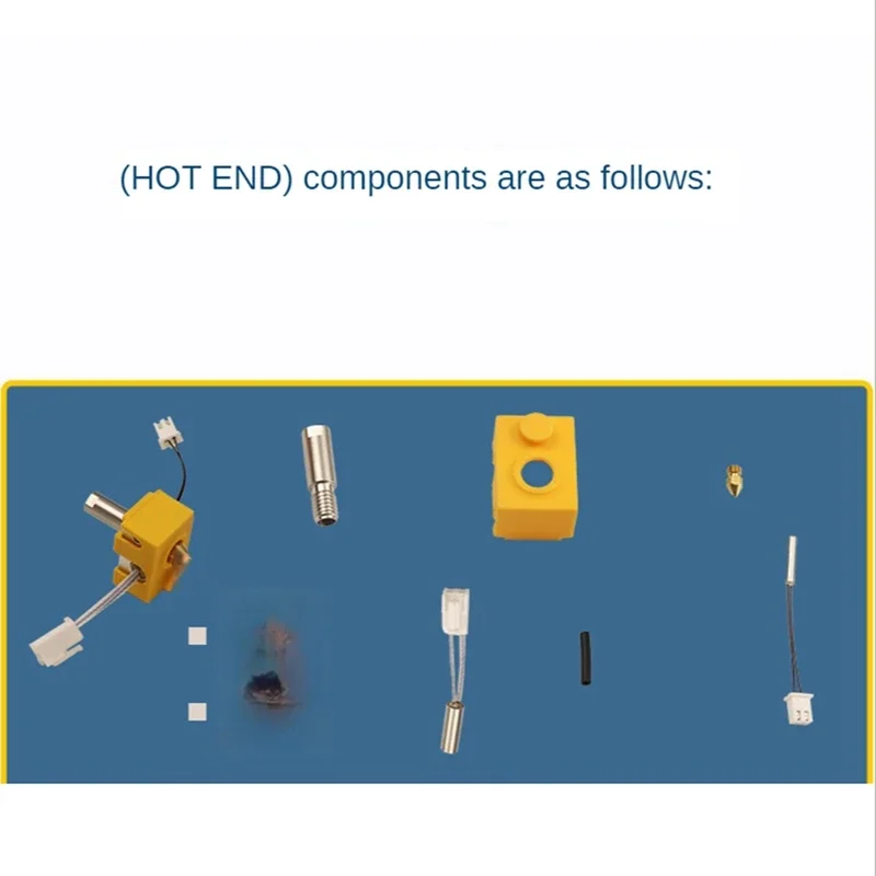 KEIN LAGERBESTAND Hotend Extrusionskopf Düse Thermistor Heizstab Heizblock Und Silikonhülle Artillery Hornet 3D-Druckerteile – Detail 5