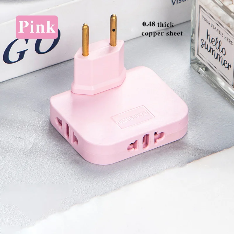 Durável Conveniente Conversor Portátil, Rodar Eficiente Universal Compact Plug Adapter, Uso em todo o mundo, Dobrável, Viagem confiável