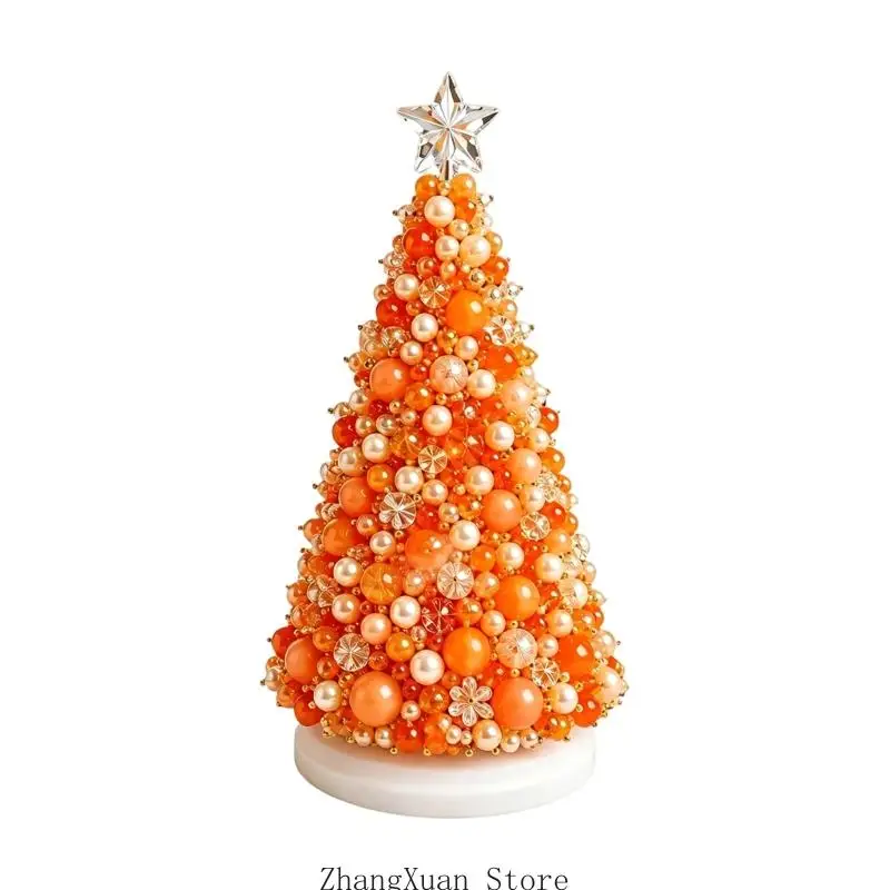 Build-a-Tree Weihnachtsperlen-Bastelset, 1 Projekt mit gemischten und transparent strukturierten Teilen für saisonale – Detail 5