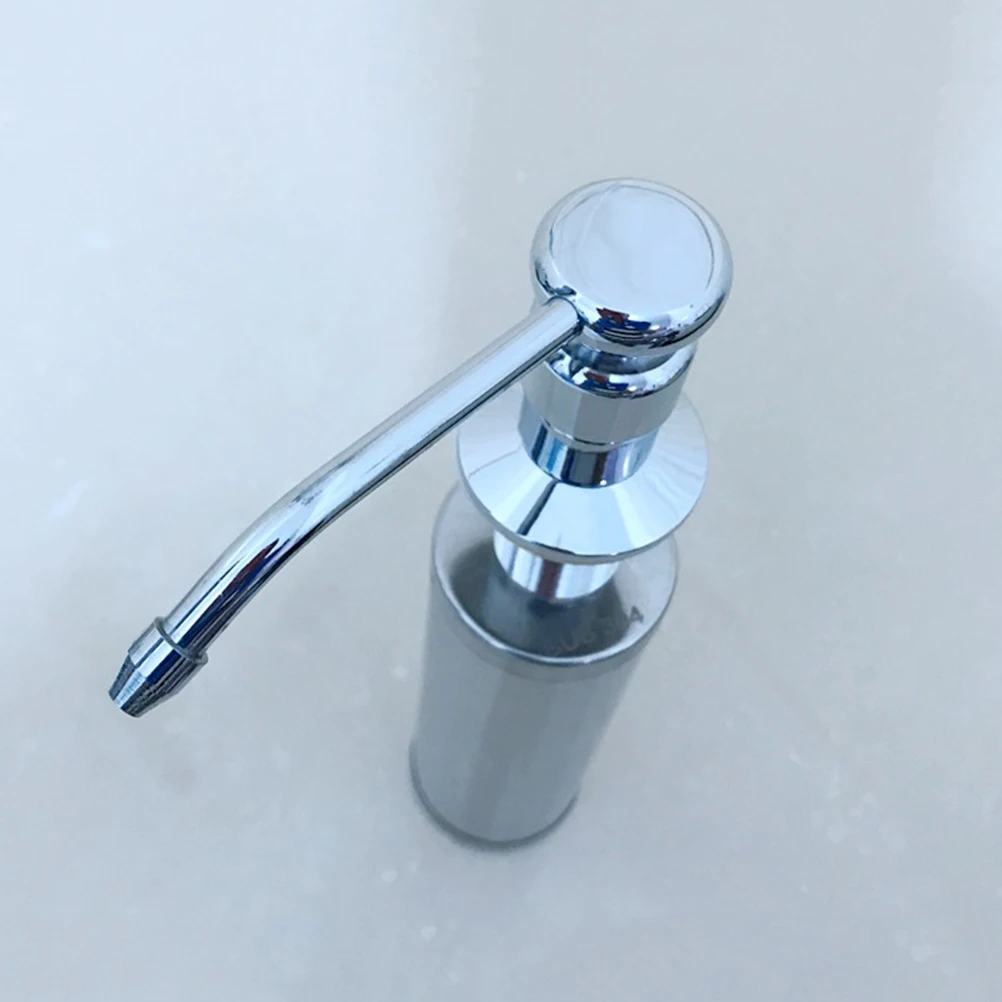 

304 Stainless Steel Brushed Kitchen Sink Soap Dispenser Durable Modern Bottle Dispenser Perfect for Bathroom Lotion Countertop