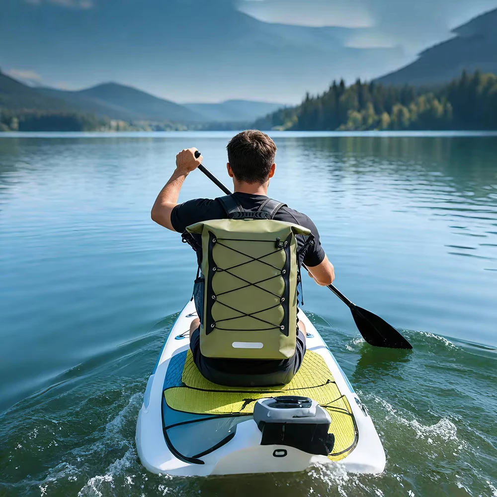 

PVC Waterproof Backpack for Skiing Climbing Camping Drawstring Drift Swimming Bag River Tracing Surfing Rucksack Beach Bag
