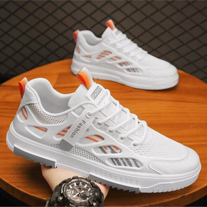 

Размер 39-44, черные мужские кроссовки, летние сетчатые кроссовки с дышащей ткацкой подкладкой, удобные кроссовки для мужской рабочей одежды