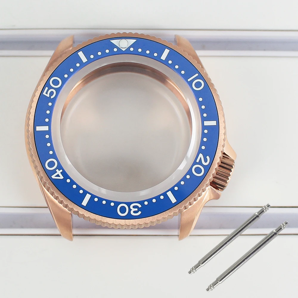 ارتفع الذهب 38 مللي متر NH35 ساعة حافظة الياقوت الكريستال ل Seiko NH35 NH36 4R35 4R36 حركات تعديل Skx ساعة أجزاء السيراميك الحافة #5