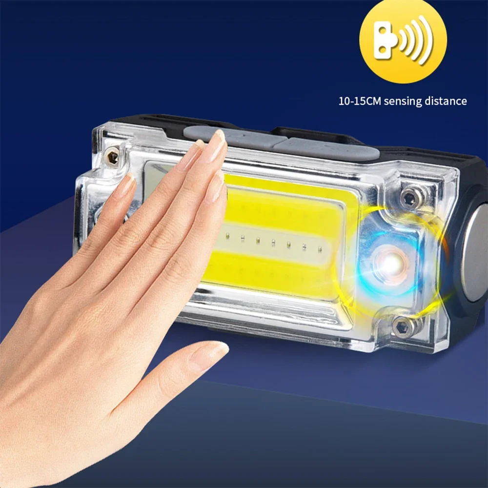 

Самый мощный Головной фонарь, внешний водонепроницаемый Головной фонарь с USB-зарядкой и ИК-датчиком движения, Головной фонарь с батареей