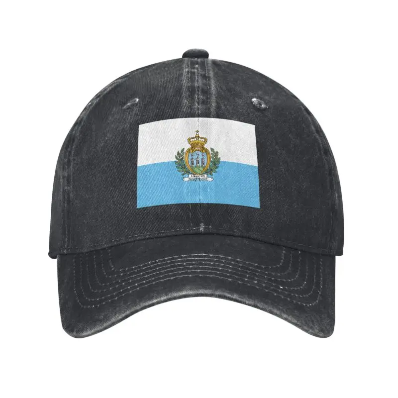 Custom Cool Cotton Flag Of San Marino Baseball Cap Men Women Adjustable Unisex Dad Hat Summer