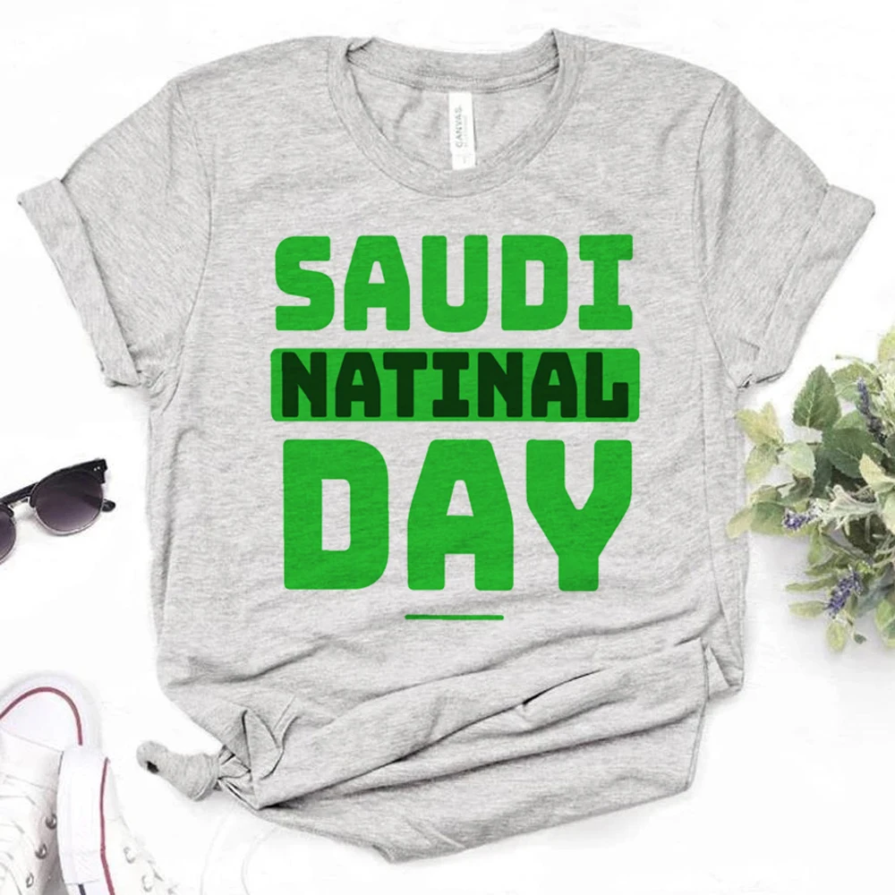 

Saudi National Day t-shirts women harajuku graphic t shirt girl graphic 2000s clothing