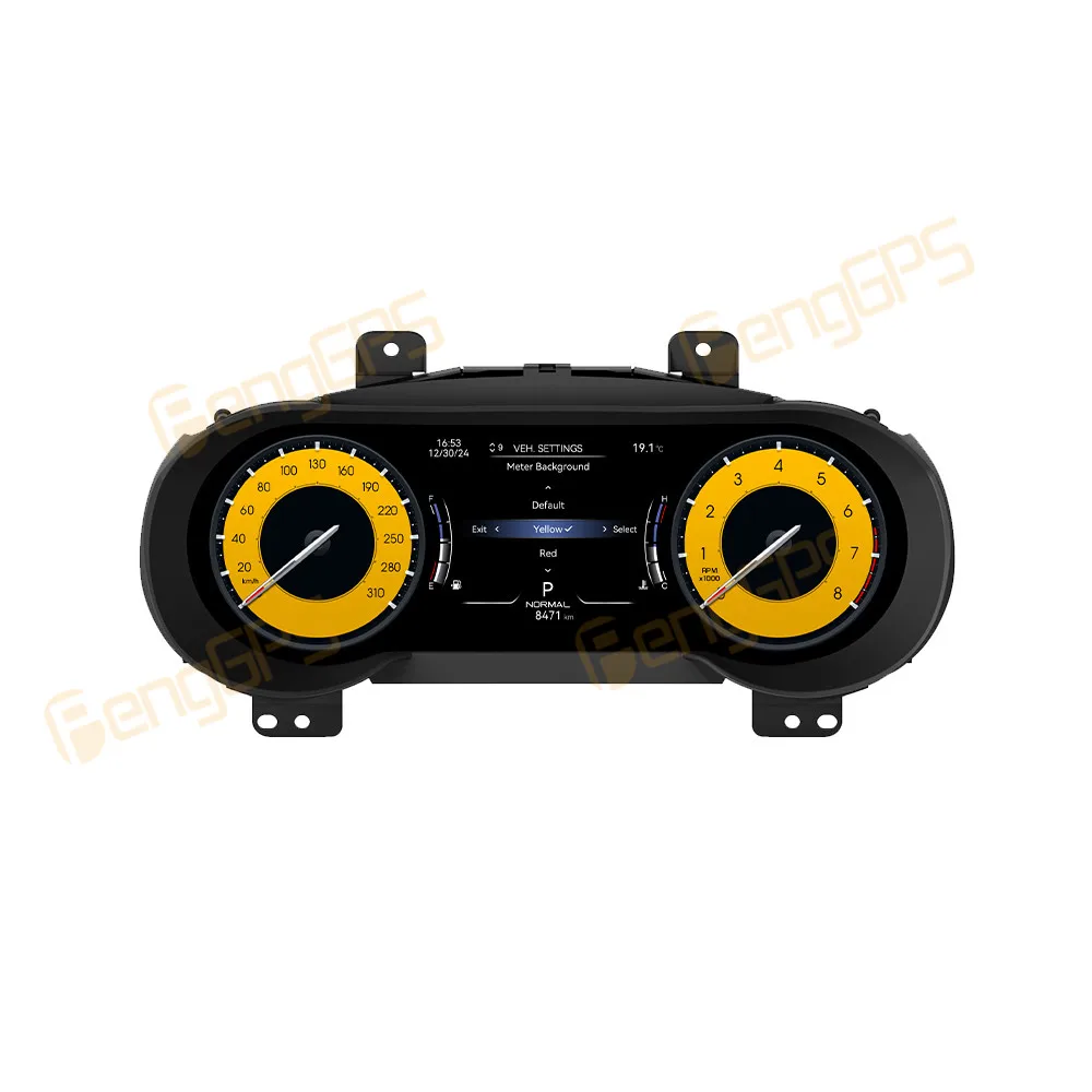 

12.3Inch LCD Car Speedometer Dashboard Digital Cluster Odometer Instrument For Maserati Ghibli 2014-2023 Linux System Interior