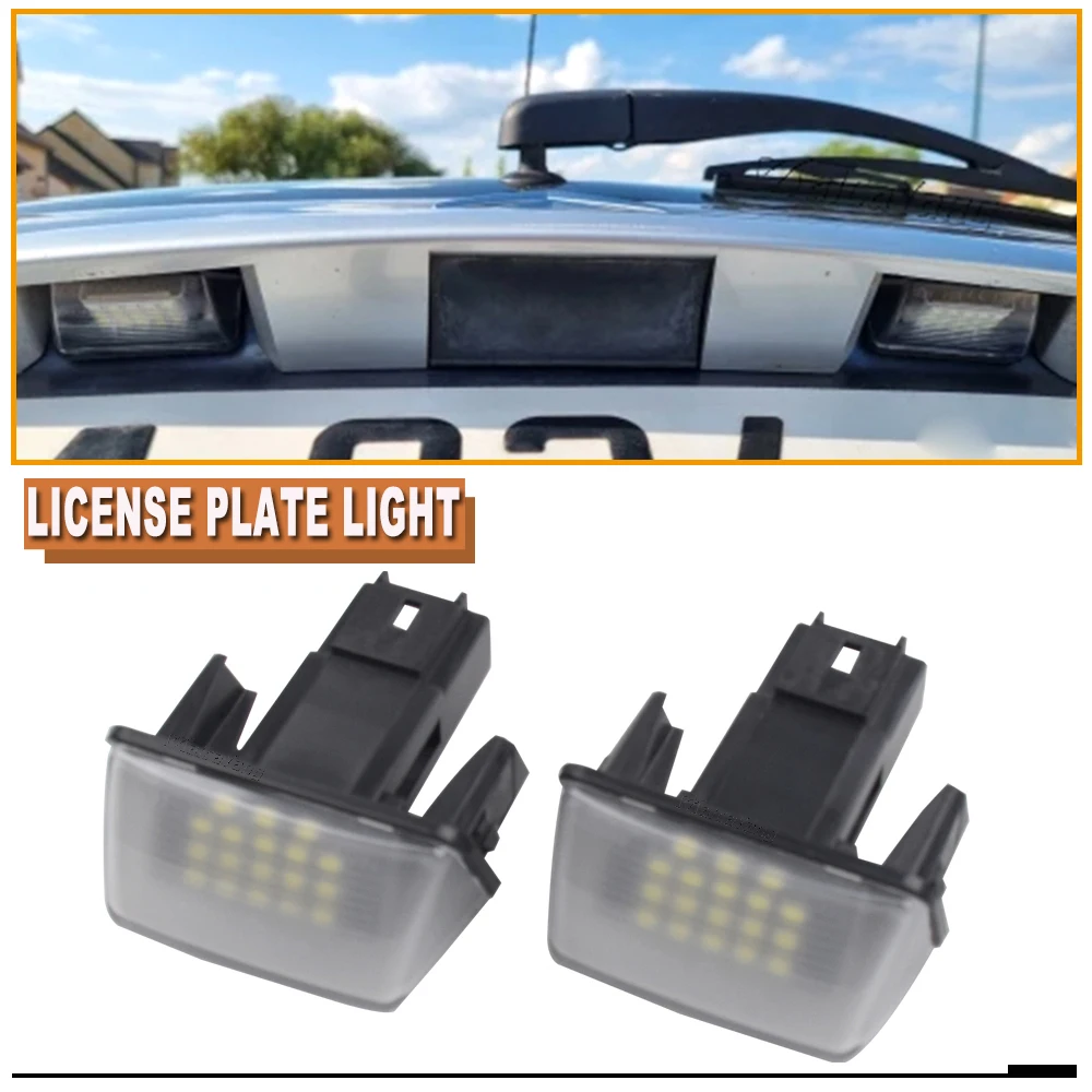 

2 шт. светодиодный светильник номерного знака для Peugeot 206 207 307 308 406 407 5008 Partner Citroen C3 C4 C5 BERLINGO XSARA SAXO Белый