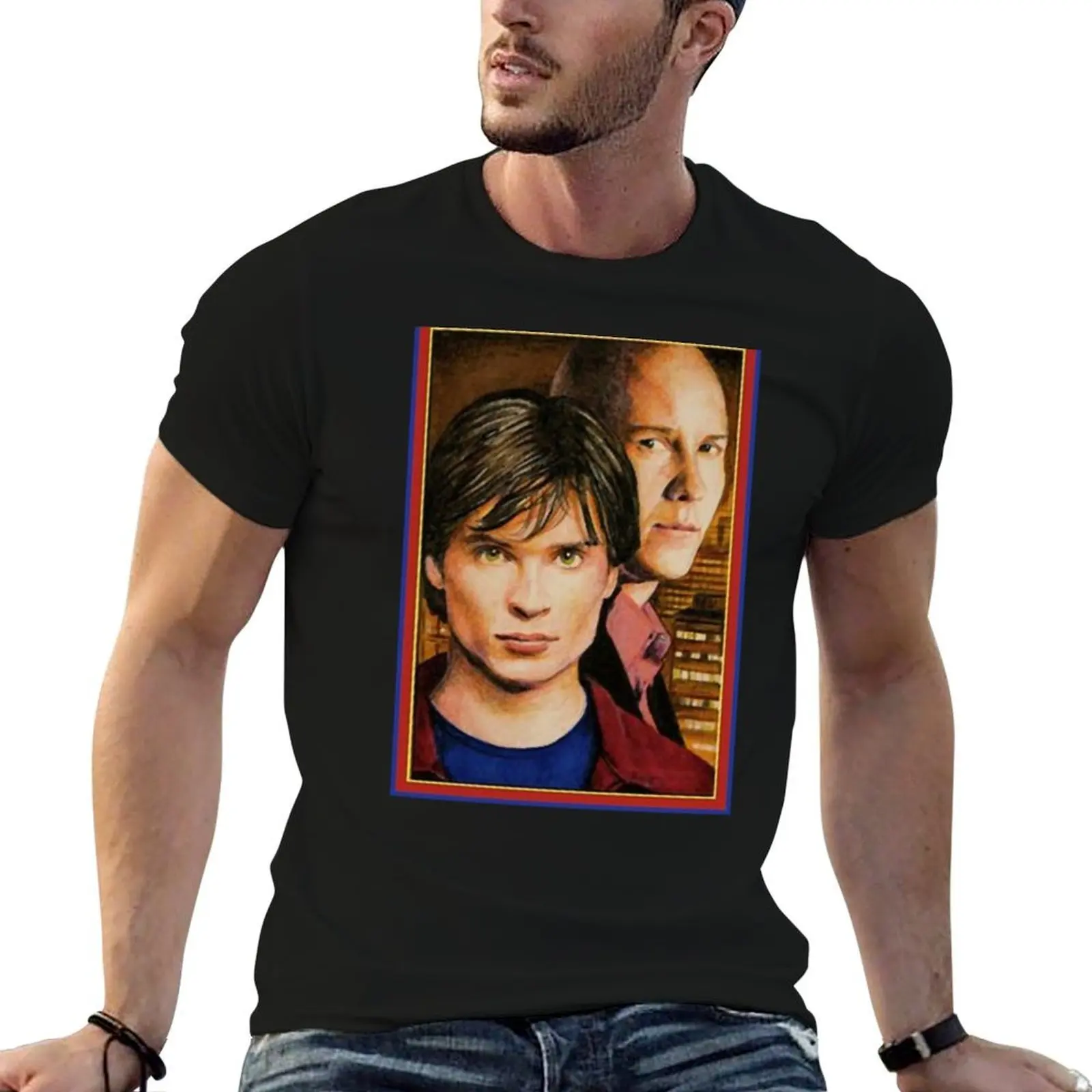 Camiseta Smallville Awesome para homem, camiseta 100% algodão, camiseta masculina, camiseta 100% algodão