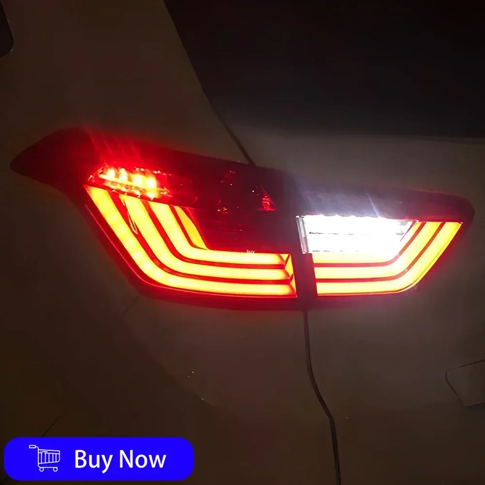 For Hyundai Ix25 2015-2017 Car Taillights Assembly LED Auto Rear Back Lamps Upgrade Highlight Flashing Signal Light Accessories