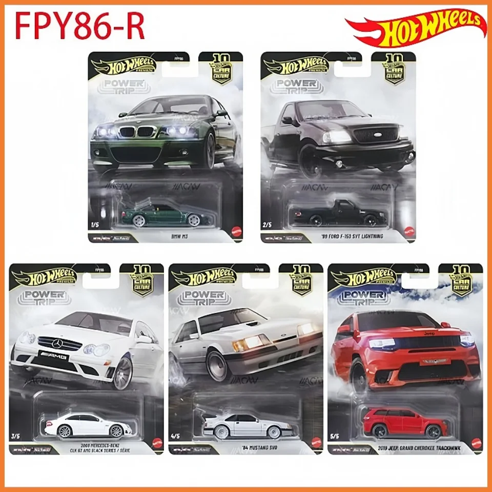 

New Hot Wheels Premium Bmw M3 Car Culture Power Trip Series 1/64 Scale Metal Diecast Car Real Riders Collectible Vehicle Fpy86