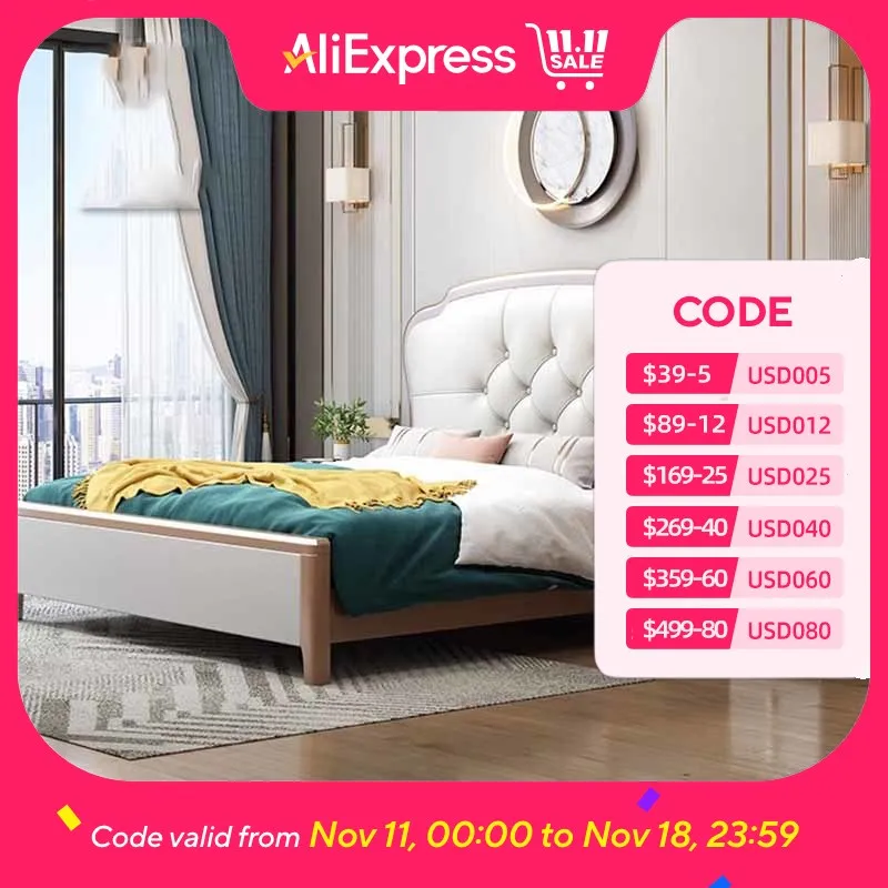 

Эластичная двуспальная кровать высокого класса, европейская мягкая кавайная современная роскошная двуспальная кровать для спальни, мягкая мебель Camas De Dormitorio