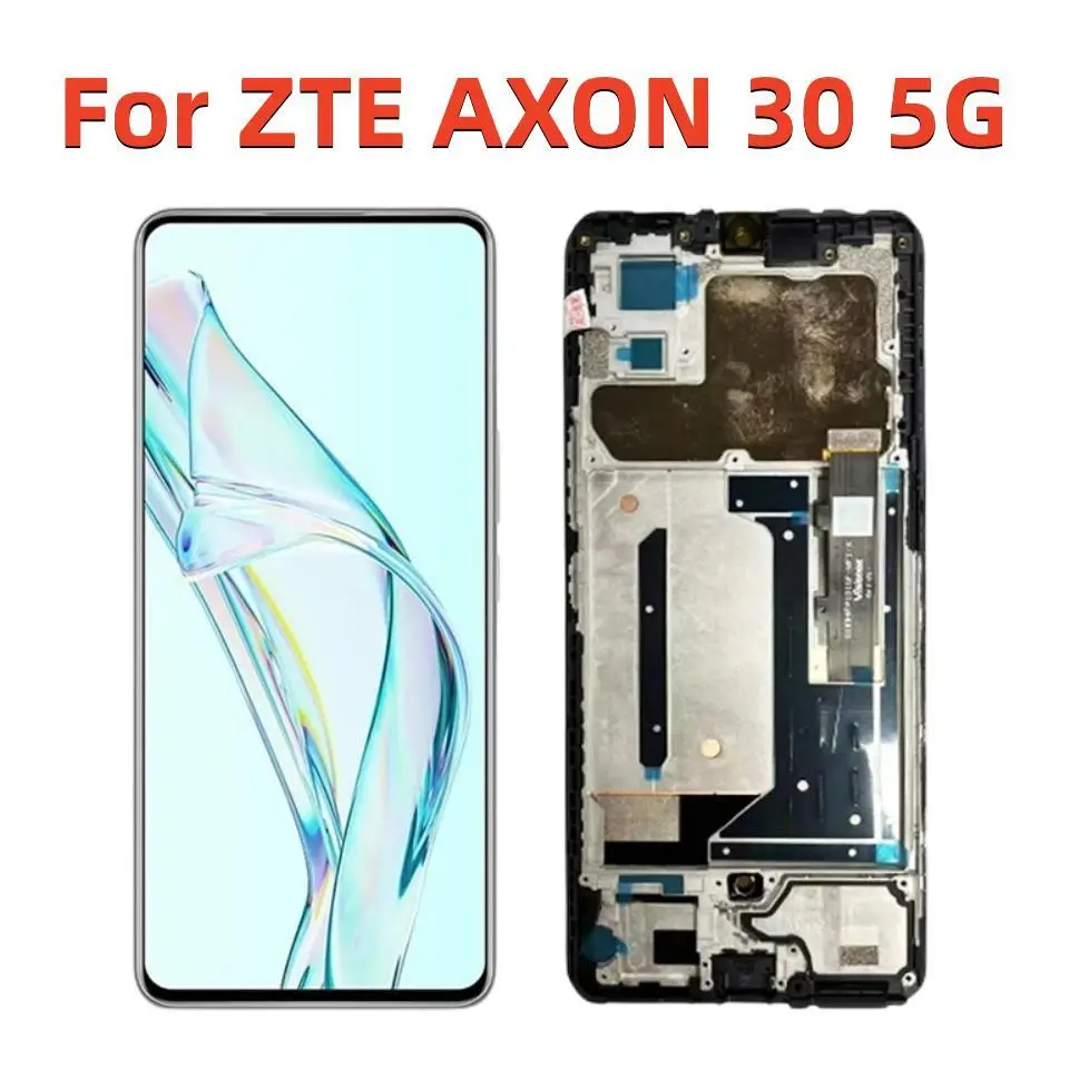 

6.92'' Original For ZTE AXON 30 lcd A2322 LCD Display Touch Screen Digitizer Assembly For AXON30 A2322 A30 Display with frame