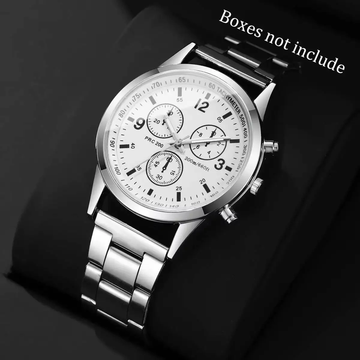 Men's Luxury Arabic Dial Quartz Watch, Elegant