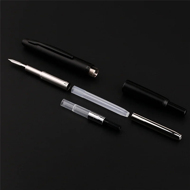 L53A-Press قلم حبر قابل للسحب قلم حبر معدني غير لامع ممارسة الكتابة قلم حبر