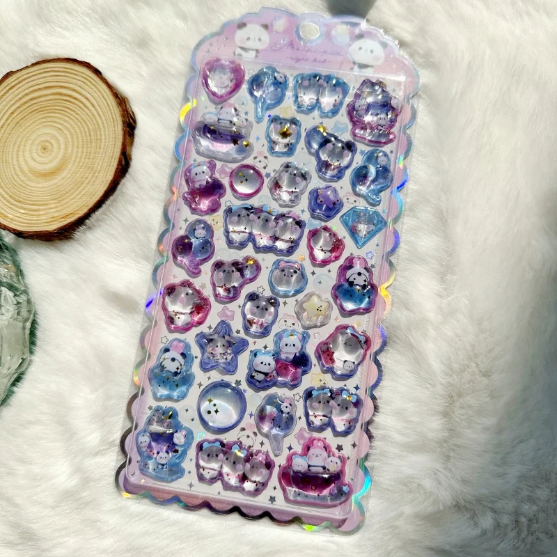 New Cartoon Cute Animal Mini 3D Relief Stickers Scrapbook Stationery Stickers School