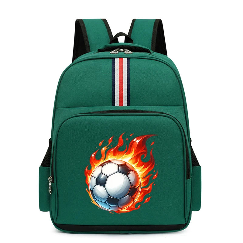 Kids New Kindergarten School Bag 3D Soccer Backpack Fashion Boys Girls Football Fans Lovers Bagpack Primary School Bookbag 2024