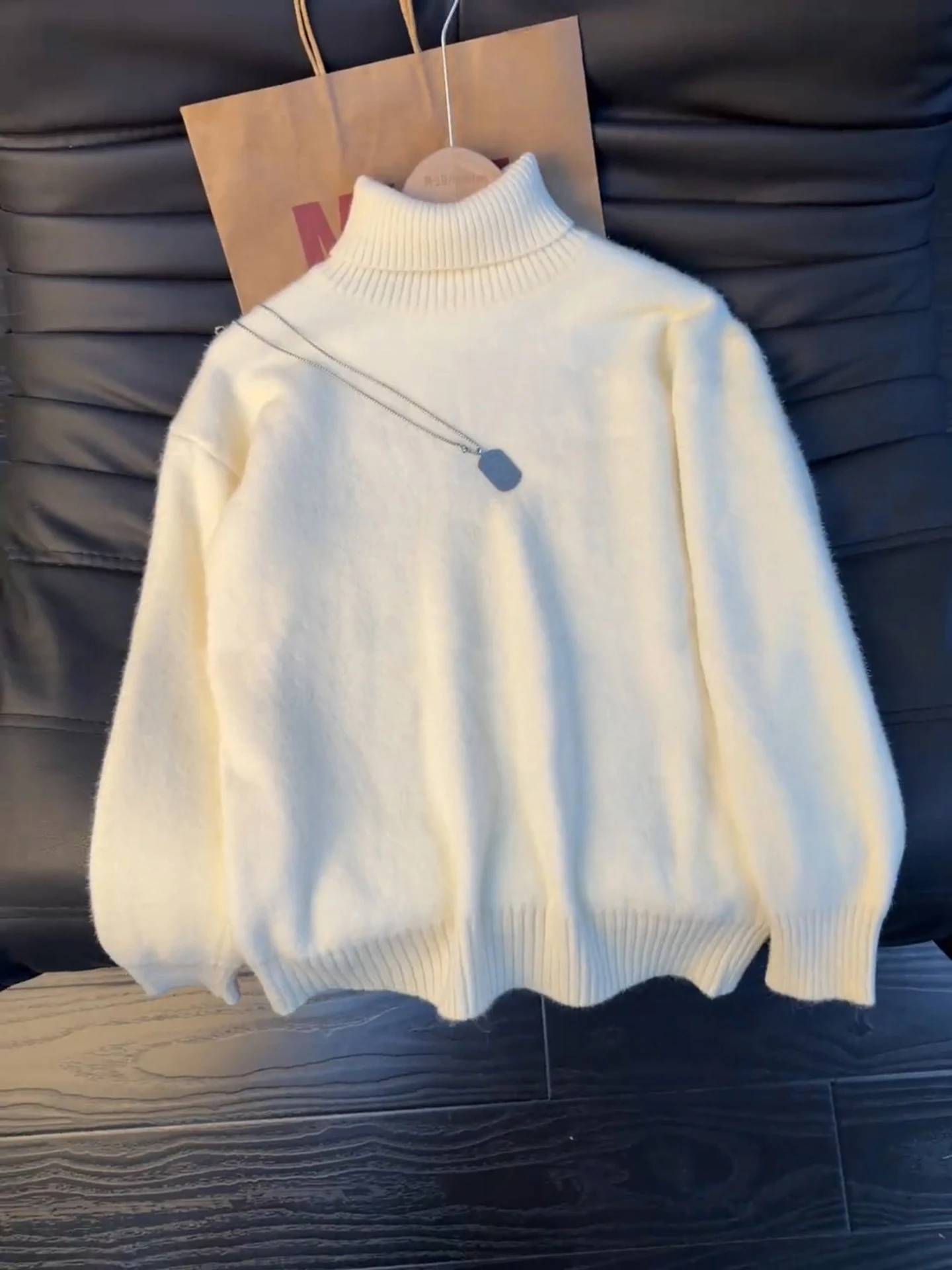 

Мужской зимний повседневный свитер Cleanfit с высоким воротником, утепленный флисом, свободного кроя, с длинными рукавами, для пар