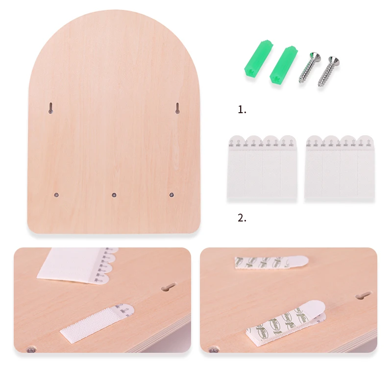 حوض غسيل مرحاض خشبي مرآة للأطفال ، مرآة لارتداء الملابس الكرتون ، ديكور جدار الحمام ، هدايا الطلاب ، بيت اللعب #5