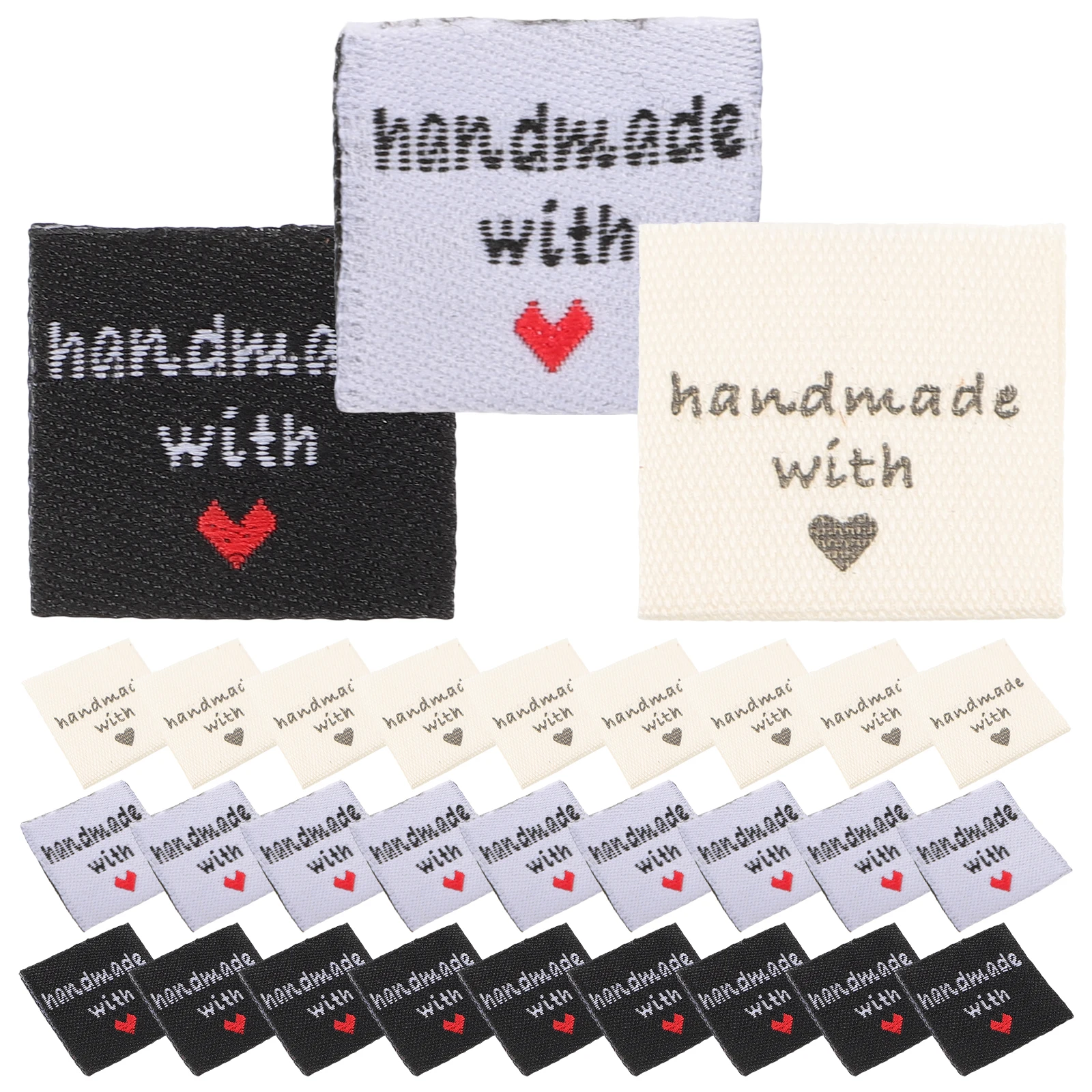 

Clothing Labels Handmade Tags Apparel Label Sewing Fabric Shirt Jean Bag Hat Custom Name Tags Clothes Tag DIY Projects Premium