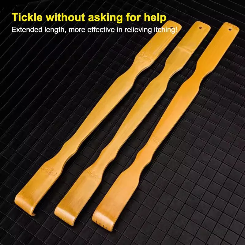 

Бамбуковая массажная щетка-чесалка для спины, длинная деревянная палка для тела, большая палочка-массажер для мужчин и женщин - комфортное средство для снятия зуда спины, 2/5 шт.