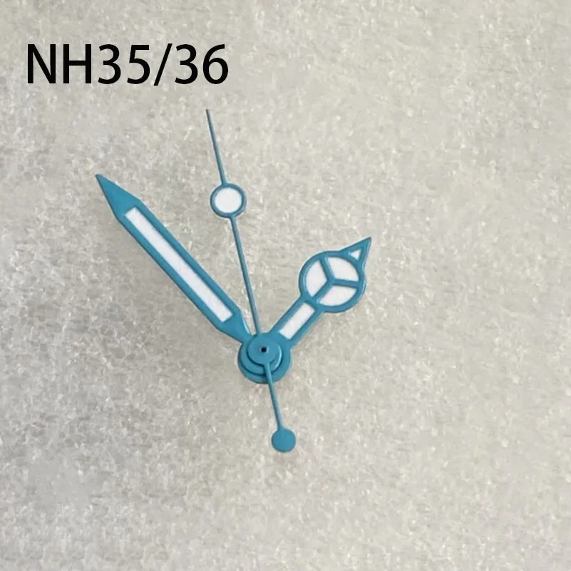 Modified accessories: Water Ghost Mercedes Benz needle, green luminous watch needle, suitable for NH35/36 movement, ice blue lum