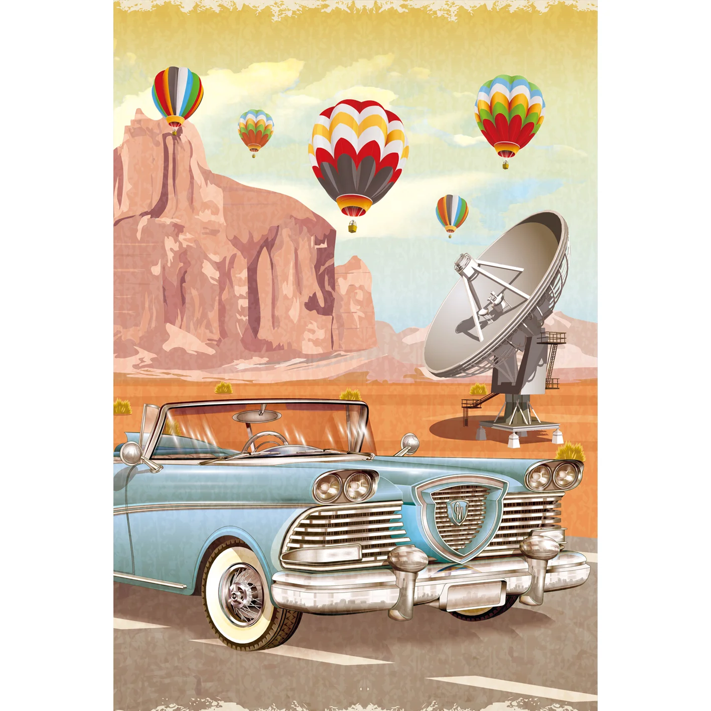 Legpuzzels voor volwassenen/kinderen 300 stuks Vintage auto Legpuzzels Families Games Speelgoed voor thuis Art Decor Puzzels 15 "x 10"