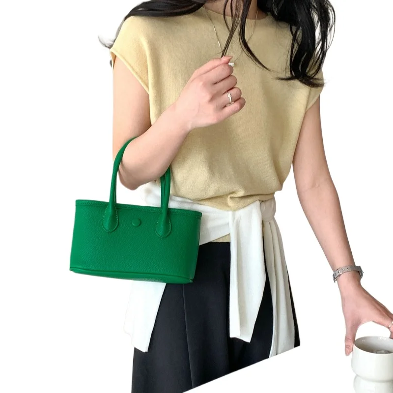 

Senior sense of handbag Korean niche 2025 new Korean version of the shoulder bag fashion simple pure color crossbody bags