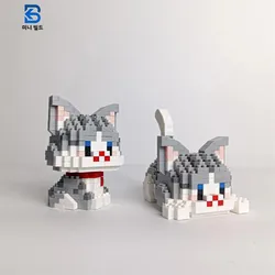 Knew Built Cute Cat Micro Mini Building Blocks Toys Set: Build One of Two Adorable Styles Multiple Colors for Endless Fun Gift