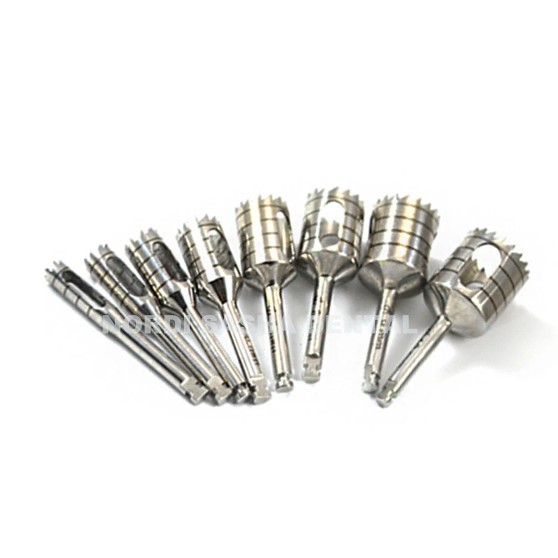 1Set Dental Drill Positioning Drill Ring Bone Extraction Drill Implant Gingival Hollow Drill Implant Surgical Ring Cutting Knife