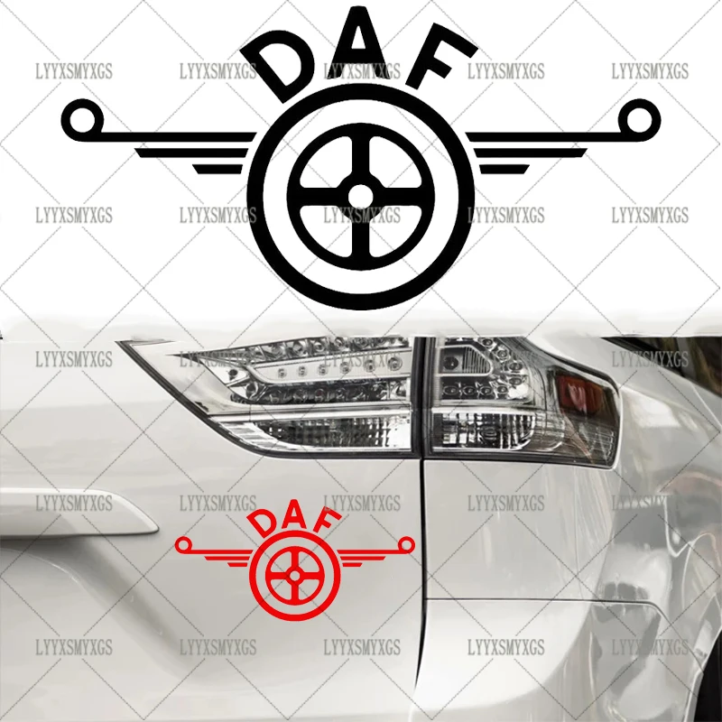 

Self-Adhesive Custom DAF OLD LOGO Car Stickers Waterproof Sunscreen Vinyl Decal Air Conditioner Windshield Car Accessories