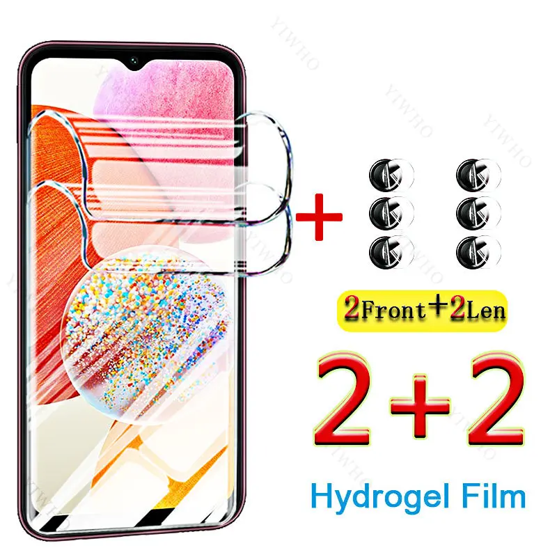 Hydrogel Film for Samsung Galaxy A14 4G Screen Gel Protector Cover Film Lens Safety Glass for Samsung SM-A145F A 14 6.6inch Full