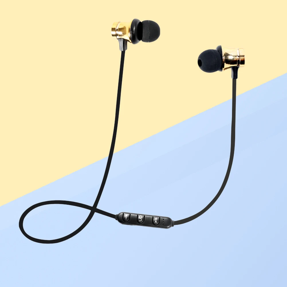 

Headsets Magnetic Earphone Wireless Earpiece Car Earphones Business Golden Headphones