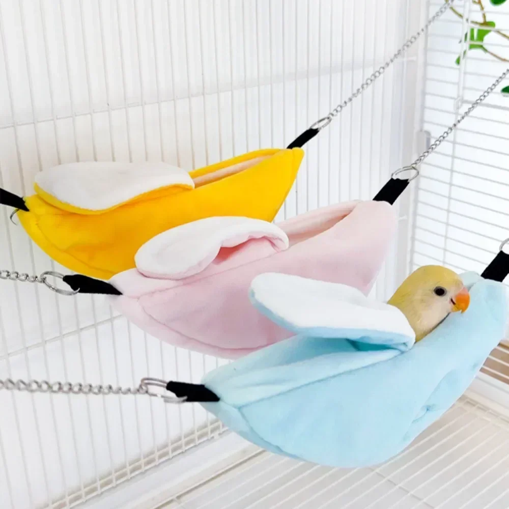 Hamster Cotton Nest Banana Shape House Hammock Bunk Bed House Toys Cage For Sugar Glider Hamster Small Animal Bird Pet Supplies